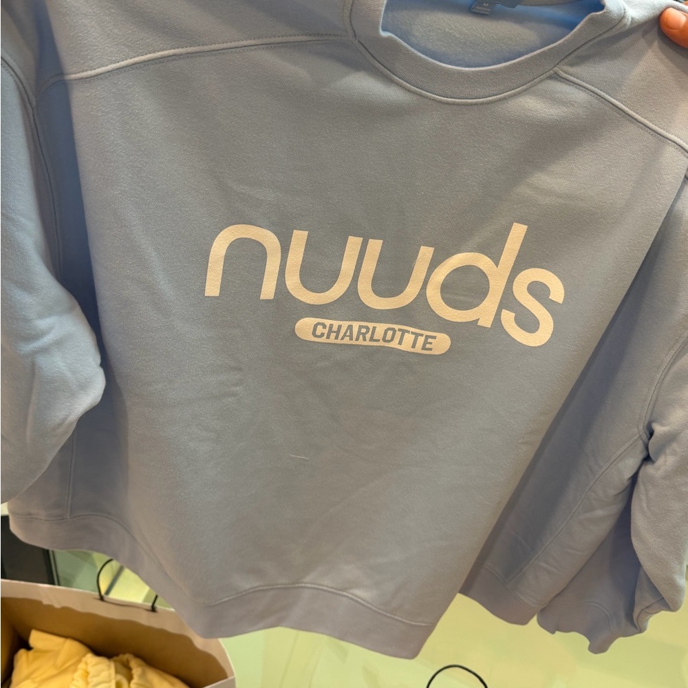 nuuds Charlotte Logo Sweatshirt - Dusty Blue